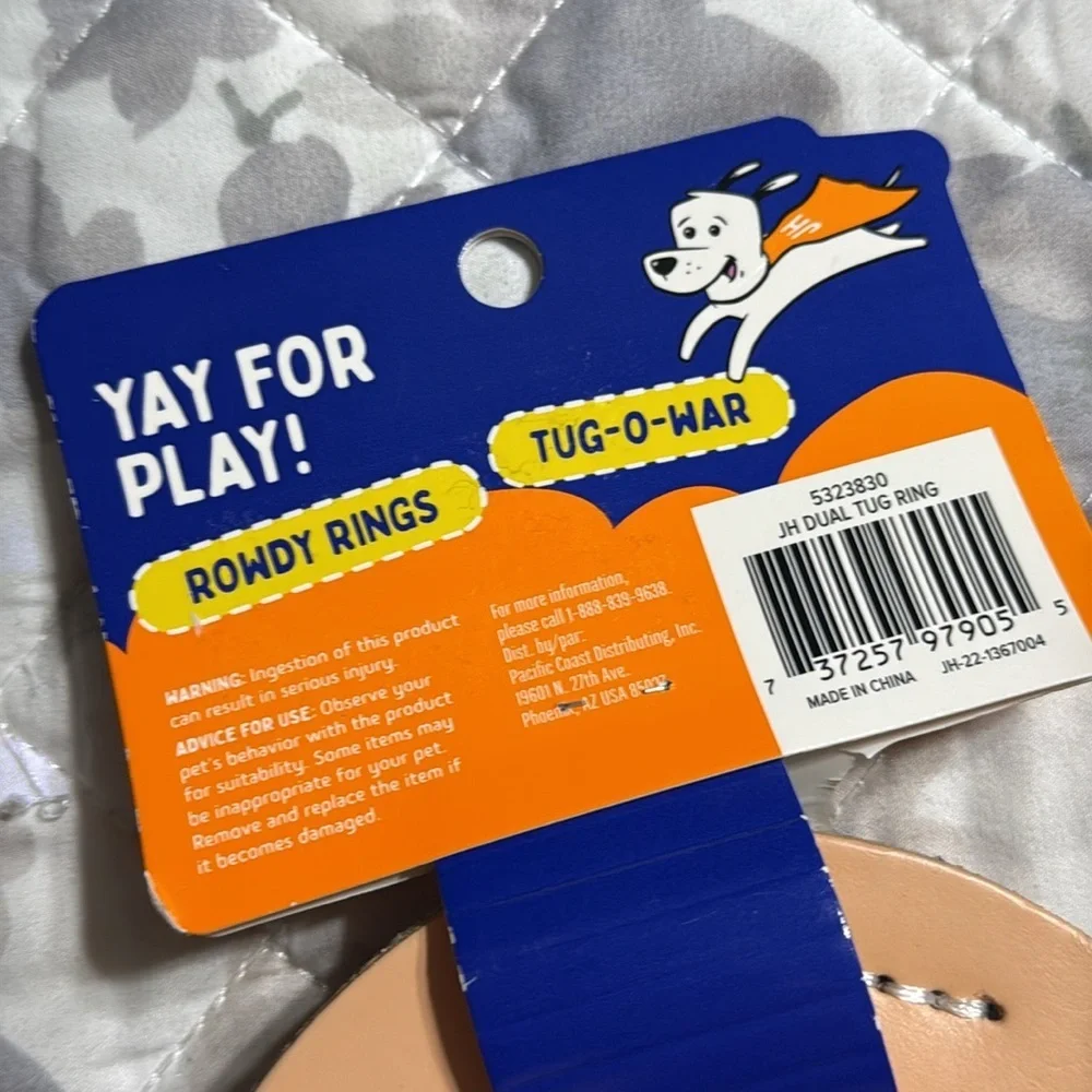 New Rowdy Rings dog toy